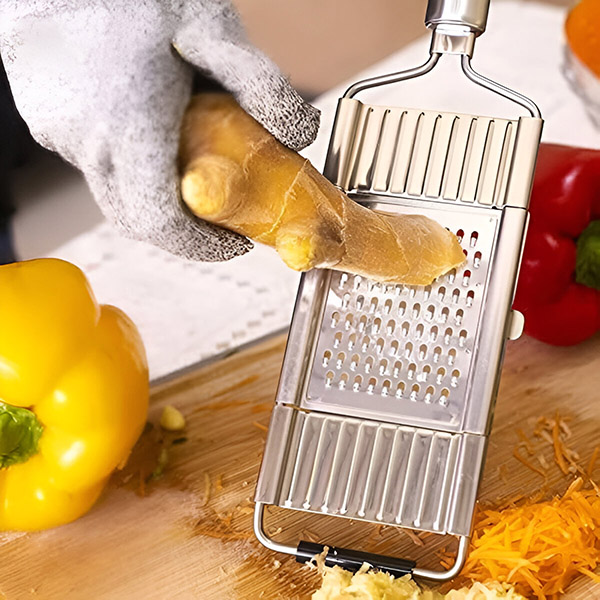 Clazkit Taglia Frutta Secca Di Precisione Con Contenitore Integrato - Lame In Acciaio Inox