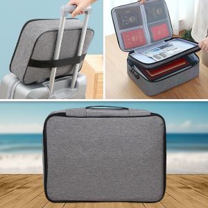 Borsa impermeabile protetta da password per documenti e oggetti di valore | DOCTURO