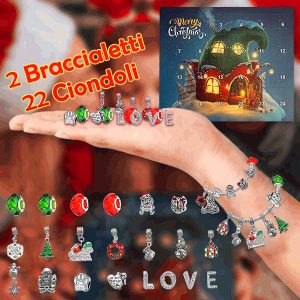Calendario dell'Avvento con 2 braccialetti e 22 ciondoli | ADVENTBRACE