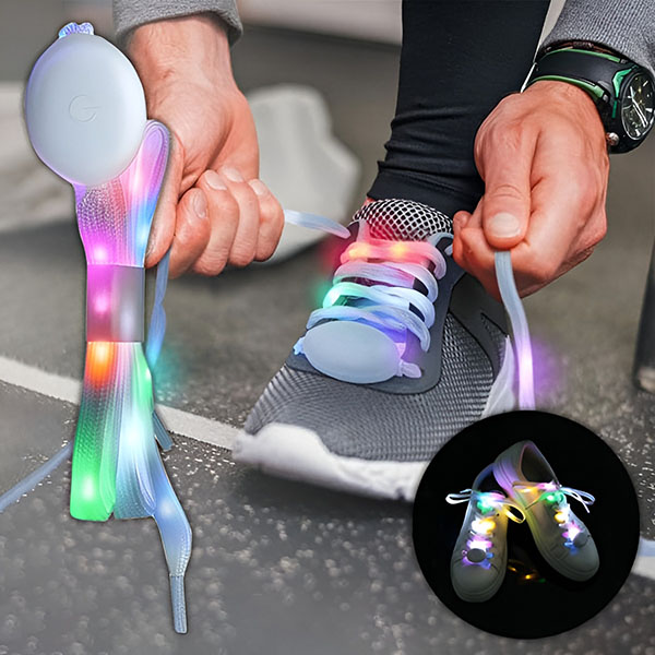 Lacci Per Scarpe LED Air Armour Luminosi - Perfetti Per Running, Fitness E Serate In Bici
