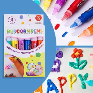 Pennarelli 3D Puffy magici - Set da 6 | PUFFPENS