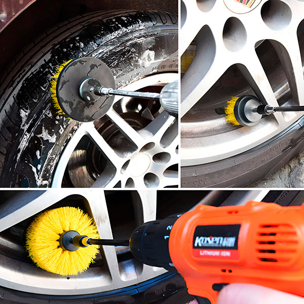 BRUSHFIX - Set Di 4 Spazzole Per Avvitatore A Batteria, Per - Foto 12