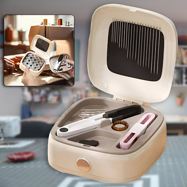 Kit Cucito Pelle Completo - 5 Aghi, Filo Nylon 50m, Punteruolo - Per Riparare Scarpe E Accessori In Cuoio