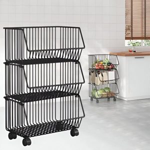 Carrello con 3 cestini | CARTSTACK