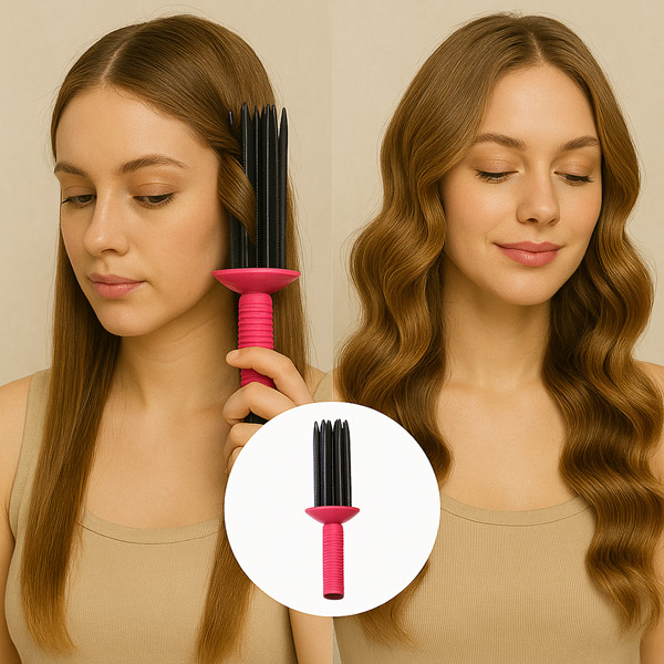 Fascia Arricciacapelli Senza Calore - Ricci Morbidi Per Capelli Lunghi E Corti, Utilizzo Notturno (Nero) - 2