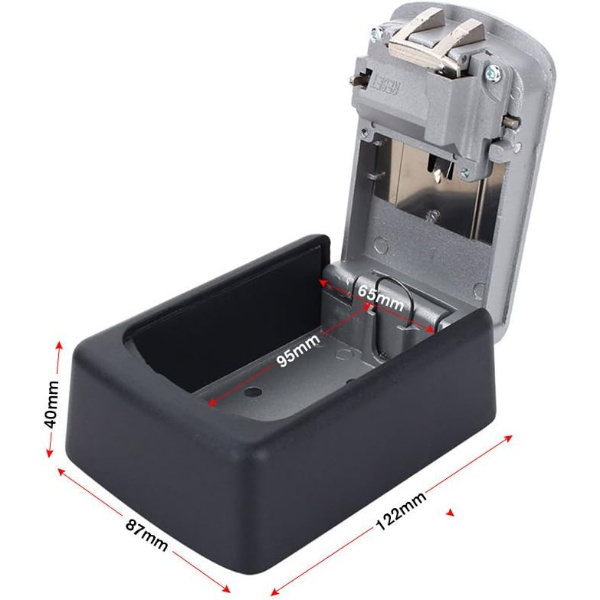 Cassetta Di Sicurezza Portatile Con Codice A 4 Cifre – Impermeabile, Antifurto, Con Fune Metallica – Per Viaggi, Documenti, Gioielli