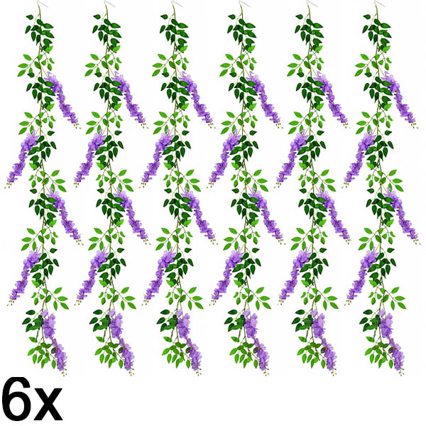 6x Fiori artificiali di glicine | WISBLOOM