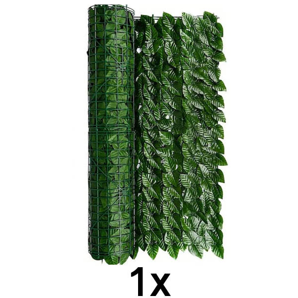 1x Pannello privacy con foglie artificiali | LEAFPANEL