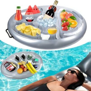 Vassoio gonfiabile perfetto per bevande in piscina | FLOATPLATI