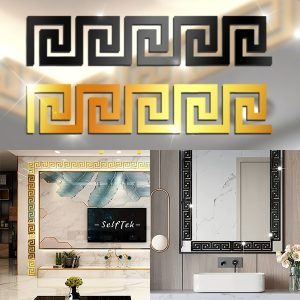 Adesivi murali a specchio 3D eleganti (10 pezzi) | GLOROB