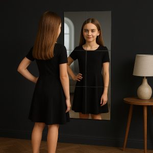 Specchietti autoadesivi con nitidezza HD (4 pezzi, 30x30 cm) | MIRRAZE