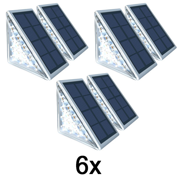 3x Lampada solare impermeabile (2 pezzi) | LUMOSTEP