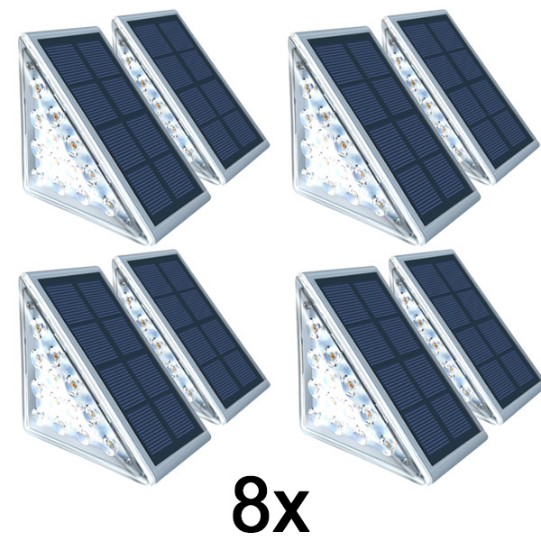 4x Lampada solare impermeabile (2 pezzi) | LUMOSTEP