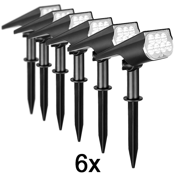 6x Faretto solare da esterno | SPOTIKE