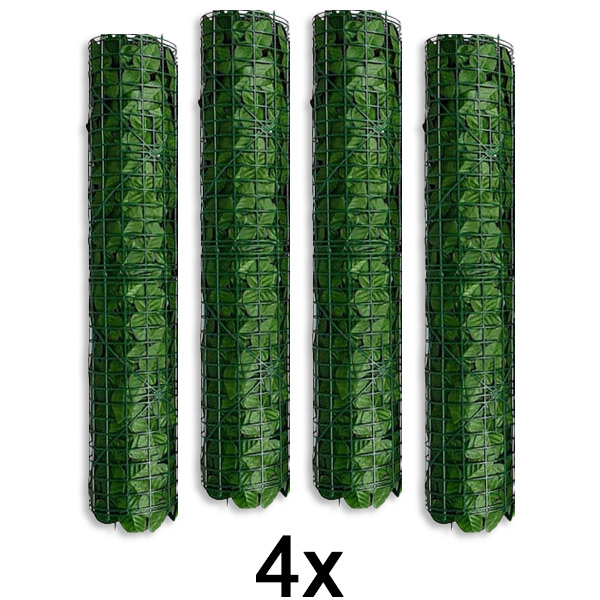 4x Pannello privacy con foglie artificiali | LEAFPANEL